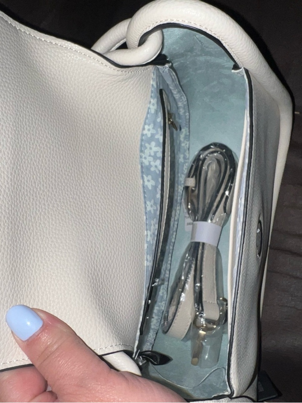 ELLO Cream Top-Handle Satchel - Picture 3 of 3